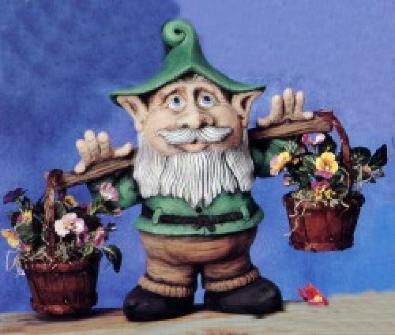 Anton  Gnome with 2 Baskets